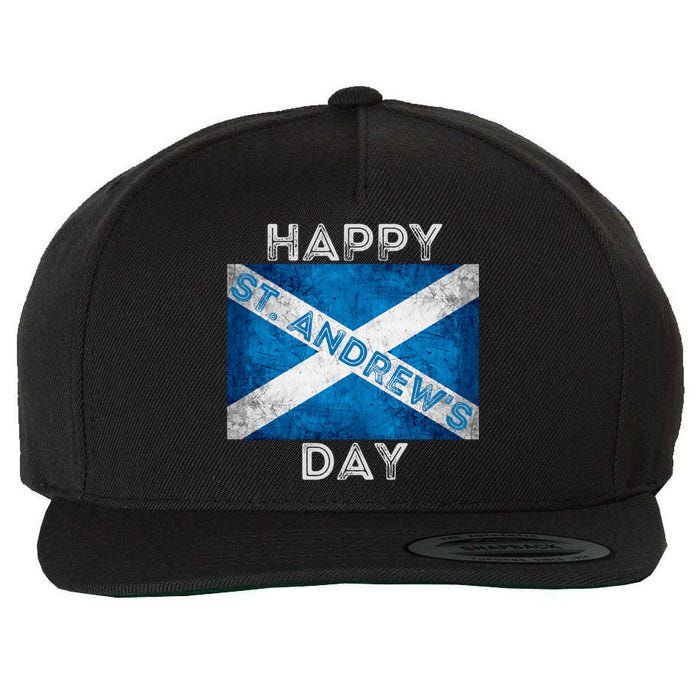 St Andrews Day Scotland Flag Scottish Happy Tartan Army Meaningful Gift Wool Snapback Cap