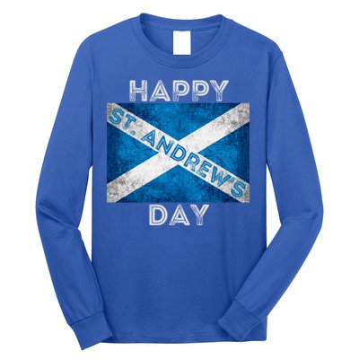 St Andrews Day Scotland Flag Scottish Happy Tartan Army Meaningful Gift Long Sleeve Shirt