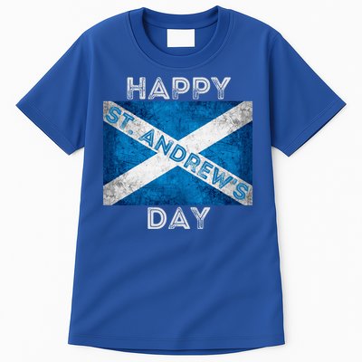 St Andrews Day Scotland Flag Scottish Happy Tartan Army Meaningful Gift Tall T-Shirt