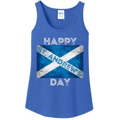 St Andrews Day Scotland Flag Scottish Happy Tartan Army Meaningful Gift Ladies Essential Tank