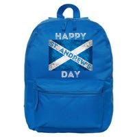 St Andrews Day Scotland Flag Scottish Happy Tartan Army Meaningful Gift 16 in Basic Backpack
