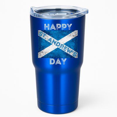 St Andrews Day Scotland Flag Scottish Happy Tartan Army Meaningful Gift Tumbler
