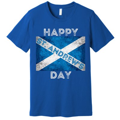 St Andrews Day Scotland Flag Scottish Happy Tartan Army Meaningful Gift Premium T-Shirt