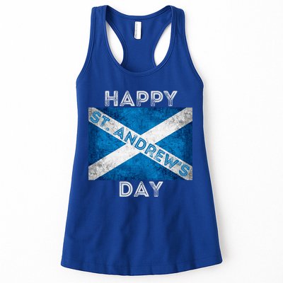 St Andrews Day Scotland Flag Scottish Happy Tartan Army Meaningful Gift Womens Tank Top