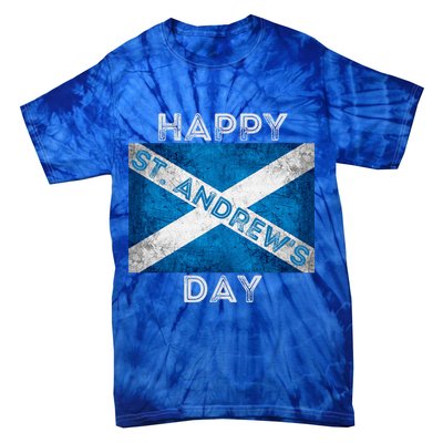 St Andrews Day Scotland Flag Scottish Happy Tartan Army Meaningful Gift Tie-Dye T-Shirt