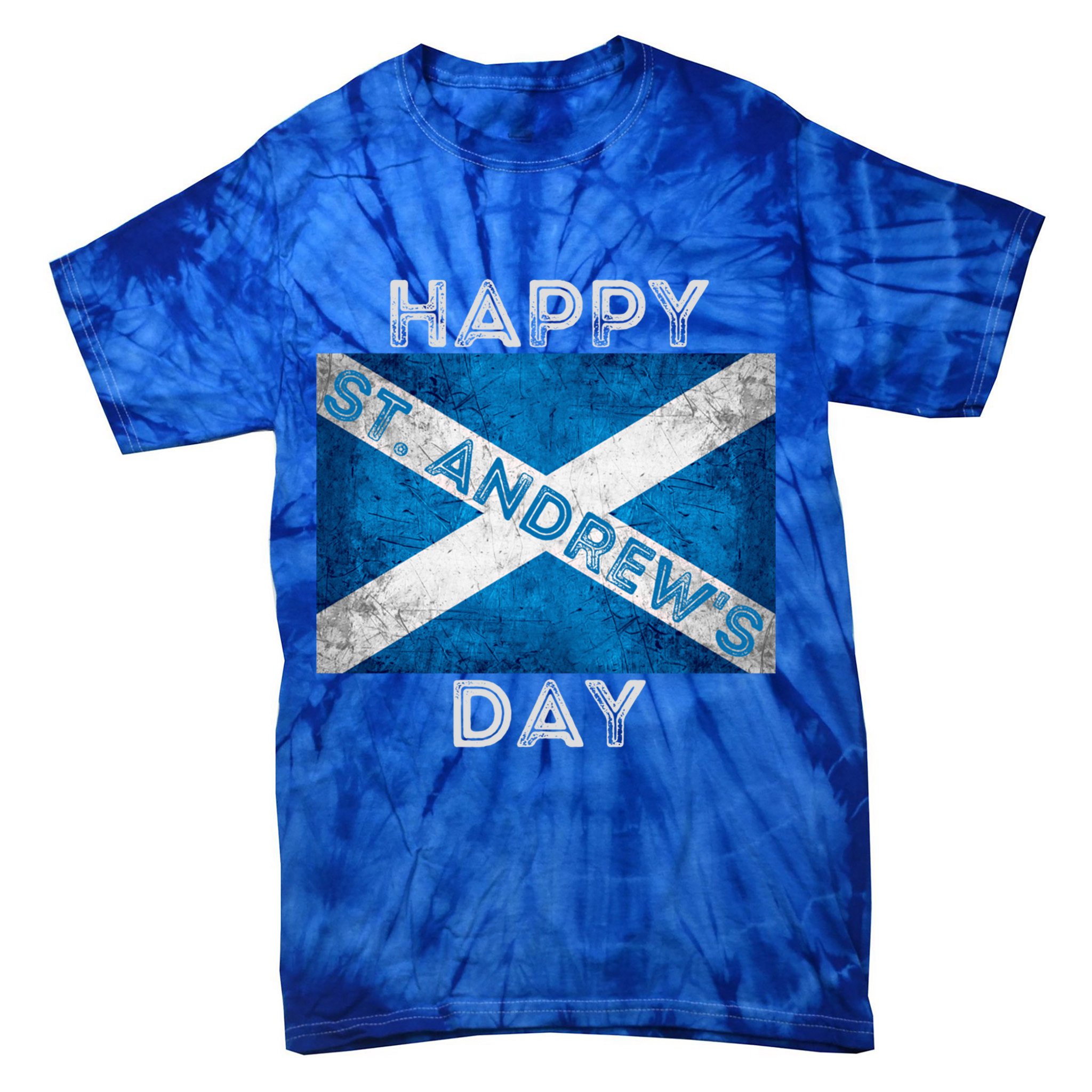 St Andrews Day Scotland Flag Scottish Happy Tartan Army Meaningful Gift Tie-Dye T-Shirt