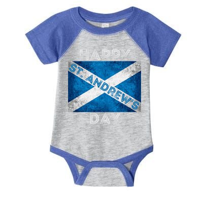 St Andrews Day Scotland Flag Scottish Happy Tartan Army Meaningful Gift Infant Baby Jersey Bodysuit