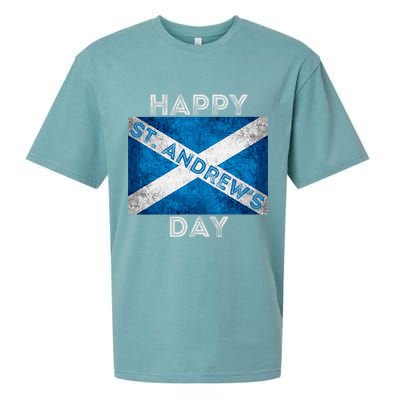 St Andrews Day Scotland Flag Scottish Happy Tartan Army Meaningful Gift Sueded Cloud Jersey T-Shirt