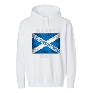 St Andrews Day Scotland Flag Scottish Happy Tartan Army Meaningful Gift Garment-Dyed Fleece Hoodie