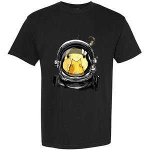 Space Astronaut Duck Face Galaxy Waterfowl Hunting Garment-Dyed Heavyweight T-Shirt