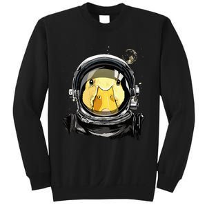 Space Astronaut Duck Face Galaxy Waterfowl Hunting Sweatshirt