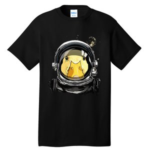 Space Astronaut Duck Face Galaxy Waterfowl Hunting Tall T-Shirt