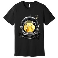 Space Astronaut Duck Face Galaxy Waterfowl Hunting Premium T-Shirt