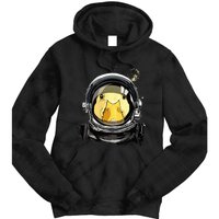 Space Astronaut Duck Face Galaxy Waterfowl Hunting Tie Dye Hoodie