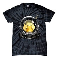 Space Astronaut Duck Face Galaxy Waterfowl Hunting Tie-Dye T-Shirt