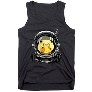 Space Astronaut Duck Face Galaxy Waterfowl Hunting Tank Top