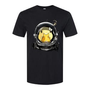 Space Astronaut Duck Face Galaxy Waterfowl Hunting Softstyle CVC T-Shirt