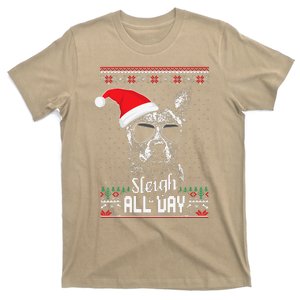 Sleigh All Day Funny Australian Cattle Dog Christmas T-Shirt