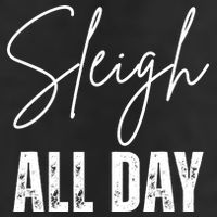 Sleigh All Day Christmas Holiday 7 Panel Mesh Trucker Snapback Hat