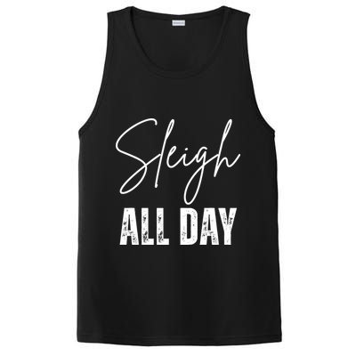 Sleigh All Day Christmas Holiday PosiCharge Competitor Tank