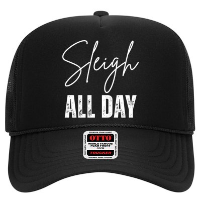 Sleigh All Day Christmas Holiday Trucker Hat