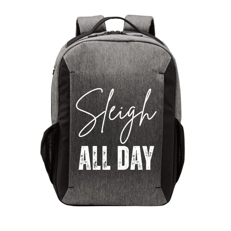 Sleigh All Day Christmas Holiday Vector Backpack