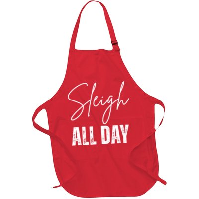 Sleigh All Day Christmas Holiday Apron