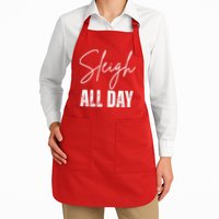 Sleigh All Day Christmas Holiday Apron