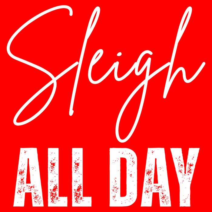 Sleigh All Day Christmas Holiday Apron
