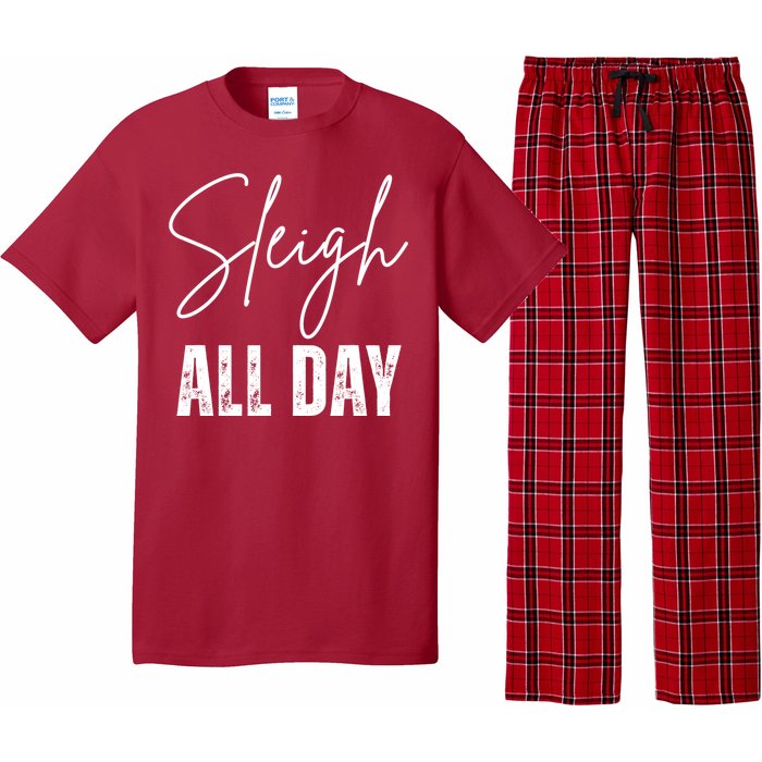 Sleigh All Day Christmas Holiday Pajama Set