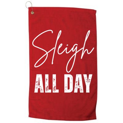 Sleigh All Day Christmas Holiday Golf Towel