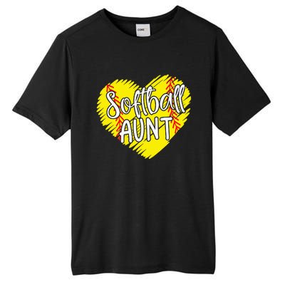 Softball Aunt designs For Baller retro Mother's Day Tall Fusion ChromaSoft Performance T-Shirt