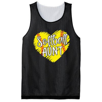 Softball Aunt designs For Baller retro Mother's Day Mesh Reversible Basketball Jersey Tank