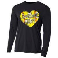 Softball Aunt designs For Baller retro Mother's Day Cooling Performance Long Sleeve Crew