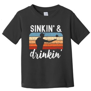 Sinking And Drinking Bag Toss Summer Games Funny Cornhole Premium Toddler T-Shirt