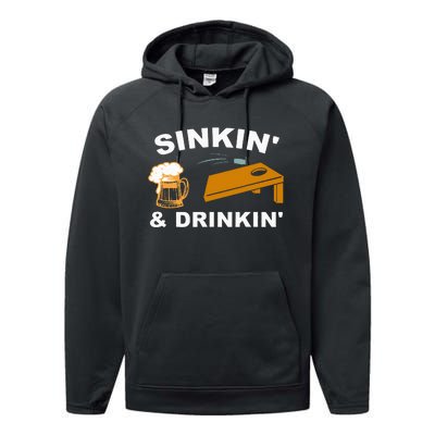 Sinkin And Drinkin Performance Fleece Hoodie