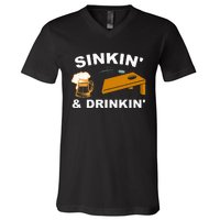 Sinkin And Drinkin V-Neck T-Shirt