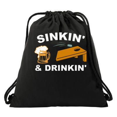 Sinkin And Drinkin Drawstring Bag