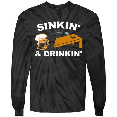 Sinkin And Drinkin Tie-Dye Long Sleeve Shirt