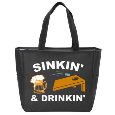 Sinkin And Drinkin Zip Tote Bag