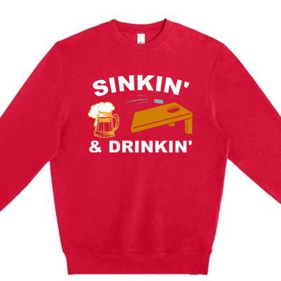 Sinkin And Drinkin Premium Crewneck Sweatshirt