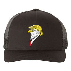 Spirit Animal Donald Trump Eagle Hair Yupoong Adult 5-Panel Trucker Hat