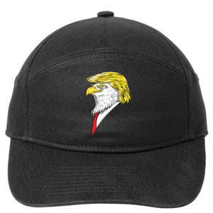 Spirit Animal Donald Trump Eagle Hair 7-Panel Snapback Hat