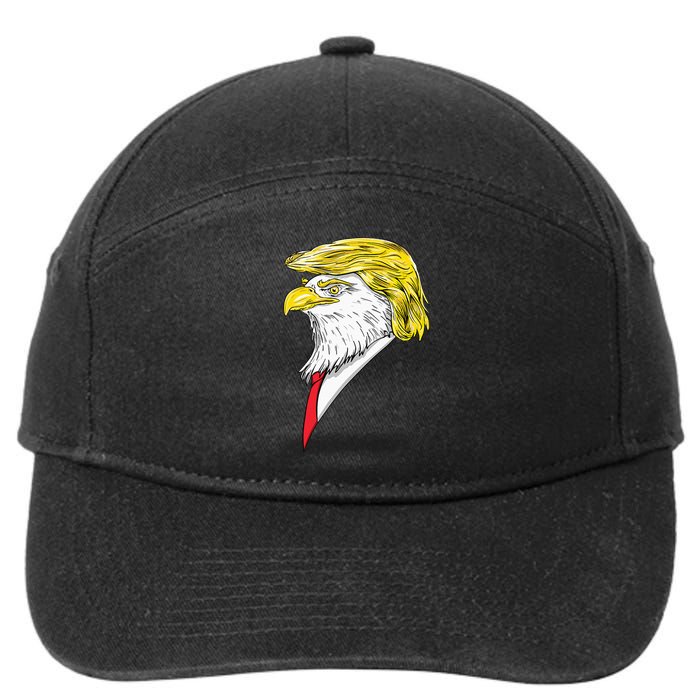 Spirit Animal Donald Trump Eagle Hair 7-Panel Snapback Hat