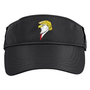 Spirit Animal Donald Trump Eagle Hair Adult Drive Performance Visor