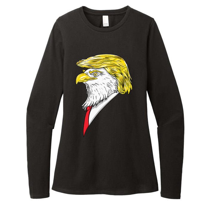 Spirit Animal Donald Trump Eagle Hair Womens CVC Long Sleeve Shirt