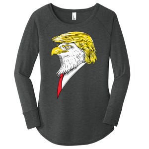 Spirit Animal Donald Trump Eagle Hair Women's Perfect Tri Tunic Long Sleeve Shirt