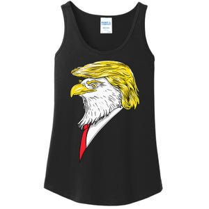 Spirit Animal Donald Trump Eagle Hair Ladies Essential Tank