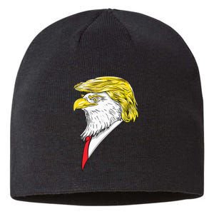 Spirit Animal Donald Trump Eagle Hair Sustainable Beanie