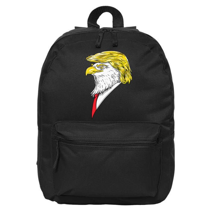 Spirit Animal Donald Trump Eagle Hair 16 in Basic Backpack